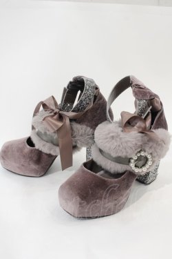 画像3: Swankiss / EV velours fur shoes 約24CM(内側採寸) ピンク I-24-11-19-063-CA-SH-HD-ZI