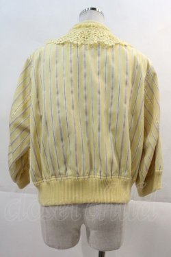 画像2: Jane Marple / Spring stripe lace collar blouson  イエロー I-24-11-22-053-JM-JA-HD-ZI