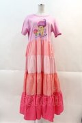 LAND by MILKBOY / TROLLS MUNCH TIME LONG TEE DRESS  ピンク I-24-11-22-027-MB-OP-HD-ZI