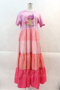 LAND by MILKBOY / TROLLS MUNCH TIME LONG TEE DRESS  ピンク I-24-11-22-027-MB-OP-HD-ZT329