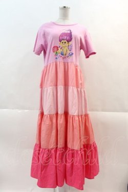 画像1: LAND by MILKBOY / TROLLS MUNCH TIME LONG TEE DRESS  ピンク I-24-11-22-027-MB-OP-HD-ZI