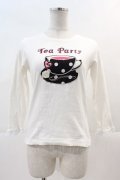 MILK / Tea Party Tシャツ  アイボリー I-24-11-24-023-ML-TO-HD-ZI