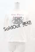 MILK / Tea Party Tシャツ  アイボリー I-24-11-24-023-ML-TO-HD-ZI