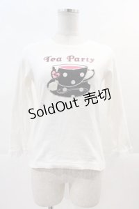 MILK / Tea Party Tシャツ  アイボリー I-24-11-24-023-ML-TO-HD-ZI