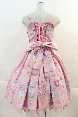 画像2: Angelic Pretty / Decoration Ice Creamジャンパースカート  ピンク I-24-11-24-048-AP-OP-HD-ZI