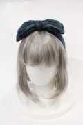 Angelic Pretty / タータンチェックヘアバンド  グリーンＸネイビーチェック I-24-12-18-109-AP-AC-HD-ZI