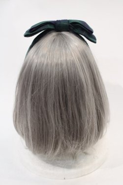 画像2: Angelic Pretty / タータンチェックヘアバンド  グリーンＸネイビーチェック I-24-12-18-109-AP-AC-HD-ZI