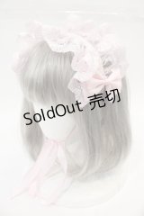 ATELIER PIERROT / HAT レースリボンヘッドドレス  ピンク I-24-12-20-115-EL-AC-HD-ZI