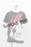 HANGRY&ANGRY / HANGRY Tシャツ  黒Ｘ白Ｘ赤 I-24-12-20-039-HN-TO-HD-ZI