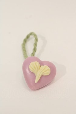 画像1: Q-pot. / HAT Heart on Heart Chocolat Hair Rubber Band  パープル I-25-01-05-120-QP-AC-HD-ZI