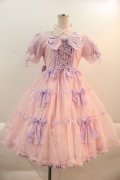 Angelic Pretty / Puffギンガムワンピース  ピンクＸラベンダー I-25-01-16-070-AP-OP-HD-ZI