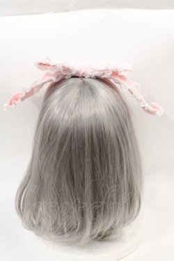 画像2: Angelic Pretty / リリカルバニーレースくるりんカチューシャ  ピンクＸ白 I-25-01-16-010-AP-AC-HD-ZI