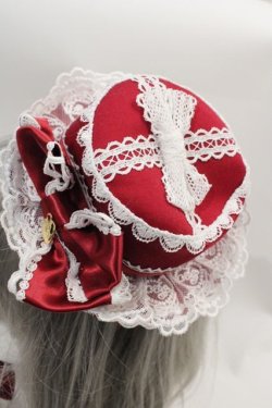 画像3: Angelic Pretty / ドレスアップRibbonミニHat  赤Ｘ白 I-25-01-18-115-AP-AC-HD-ZI