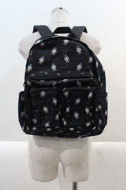 画像1: NieR Clothing / BACKPACK 【ハンギョドン×NieRちゃん】  黒Ｘ青 I-25-01-21-110-PU-BG-HD-ZI