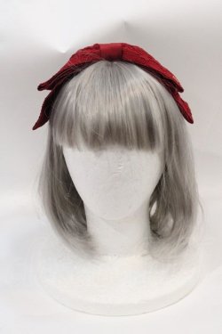 画像1: Angelic Pretty / アンティークRibbonカチューシャ  ボルドー I-25-02-09-099-AP-AC-HD-ZI