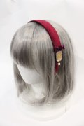 LOLITAその他(お買取対象外) / ローズカメオ風モチーフベルベットカチューシャ  ボルドー I-25-02-11-093-LO-AC-HD-ZI