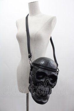 画像1: KILL STAR / Grave Digger Skull Handbag  黒 I-25-03-08-006-SL-BG-HD-ZI