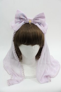 画像1: Angelic Pretty / Cecilia Crossカチューシャ  ピンク I-25-03-08-026-AP-AC-HD-ZI