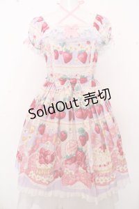 Angelic Pretty / Strawberry Whipミニ袖ワンピース O-23-09-30-1050-AP-OP-IG-OS