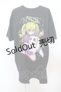 NieR Clothing / 梅田ぽっぷUP限定CRY BABY GIRLコットンTシャツ XL ブラック O-23-11-27-096-PU-TS-IG-ZT338