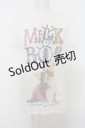 MILKBOY / SPLAT CAT Tシャツ M ホワイト O-23-12-21-092-MB-TS-IG-ZT354