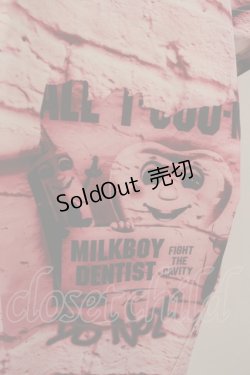 画像2: MILKBOY / BRICK HOODY  ピンクベース O-23-12-21-097-MB-TO-IG-ZT354