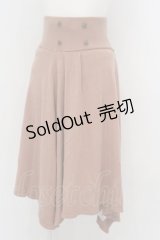 Maison de FLEUR Petite canone / プリーツニットスカート F ベージュ O-24-03-08-075-LO-SK-OW-ZT382