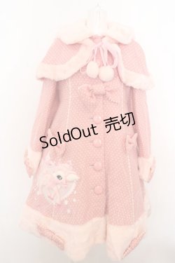 画像1: Angelic Pretty / COAT  小鹿のミルキーちゃんアップリケコート  ピンク O-24-03-13-1014-AP-CO-IG-OS