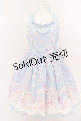 Angelic Pretty / MilkyPlanetジャンパースカート  サックス O-24-03-13-2039-AP-OP-OW-OS