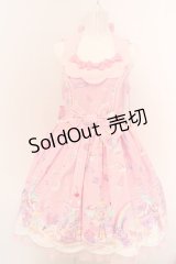 Angelic Pretty / MilkyPlanetジャンパースカート  ピンク O-24-03-13-2040-AP-OP-OW-OS