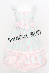 Angelic Pretty / MELODY TOYSハイウエストジャンパースカート  ミント O-24-03-15-013-AP-OP-OW-OS