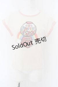 RNA / ガムボールTシャツ M アイボリー O-24-04-28-1086-PU-TS-YM-ZT398