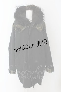 画像4: MILKBOY / FUR ARMY COAT   ブラック O-24-04-30-1016-MB-CO-IG-ZT-C045