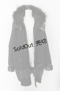 画像5: MILKBOY / FUR ARMY COAT   ブラック O-24-04-30-1016-MB-CO-IG-ZT-C045