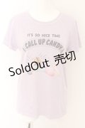 WORLD WIDE LOVE！(Rydia) / CALL UP CANDY Tシャツ 2 ラベンダー O-24-04-30-2053-PU-TO-YM-ZS