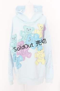 画像1: LAND by MILKBOY / GUMMIES HOODIE  サックス O-24-04-30-114-MB-TO-OW-ZS