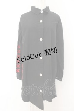画像1: NieR Clothing / LONG BLACK SHIRT【      】　シャツ F ブラック O-24-05-22-027-PU-BL-YM-OS