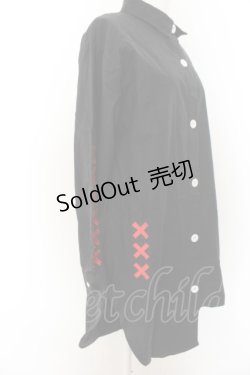 画像3: NieR Clothing / LONG BLACK SHIRT【      】　シャツ F ブラック O-24-05-22-027-PU-BL-YM-OS
