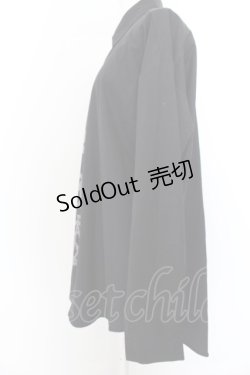 画像2: NieR Clothing / LONG BLACK SHIRT【IDEAL】　シャツ  ブラック O-24-05-22-028-PU-BL-YM-OS