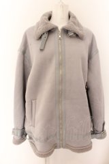 NieR Clothing / COATふわもこ防寒2WAYボアムートンコート  ブラック O-24-05-30-1140-PU-CO-OW-ZT-C016