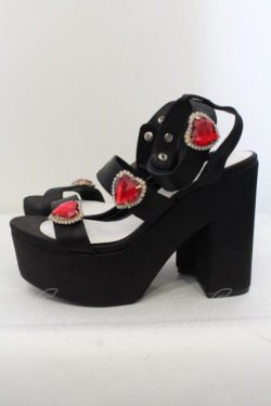 画像2: Rose Marie seoir / Triple Heart Sandal L クロ O-24-05-31-006-EL-SH-IG-ZT423