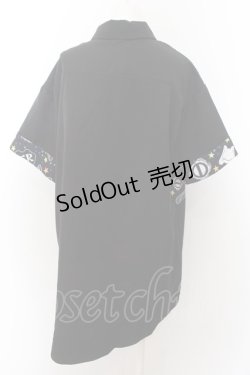 画像3: NieR Clothing / ブロッキングシャツ【NieRスター】 F ブラック O-24-06-24-1016-PU-TO-OW-OS