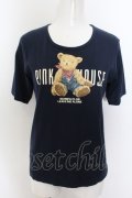 PINK HOUSE / くまpt Tシャツ L ネイビー O-24-06-26-042-LO-TS-IG-OS