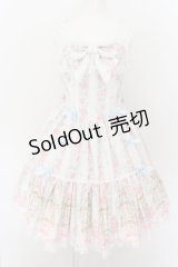 Angelic Pretty / 小鳥たちのシンフォニアジャンパースカート  サックス O-24-07-06-003-AP-OP-OW-OS