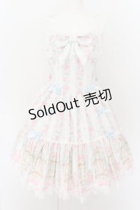 Angelic Pretty / 小鳥たちのシンフォニアジャンパースカート  サックス O-24-07-06-003-AP-OP-OW-OS