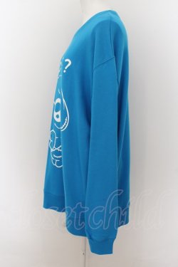 画像2: NieR Clothing / ONE君BLUE SWEATSHIRT【わざとだよ？】  ブルー O-24-07-08-1041-PU-TO-KB-OS-B