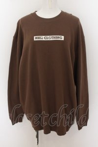 NieR Clothing / BOX LOGO SWEATSHIRT XL ブラウン O-24-07-08-1043-PU-TO-KB-ZI