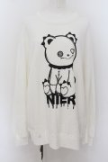 NieR Clothing / プリントSWEAT  2XL 白 O-24-07-08-1063-PU-TO-KB-OS-C