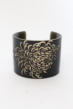 画像2: Jean Paul GAULTIER / cuff bracelet  ブラック O-24-07-08-1071-GO-AC-IG-OS