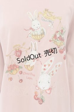 画像2: Karl Helmut / Chou Chou Lapin プリントカットソー 3（M） ピンク O-24-07-08-006-EL-TS-IG-OS